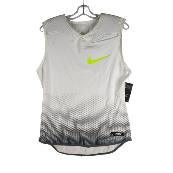 NIKE Dry Vapor Speed Max Knit Integrated Padding White Football Shirt Mens Large - Picture 1 of 14